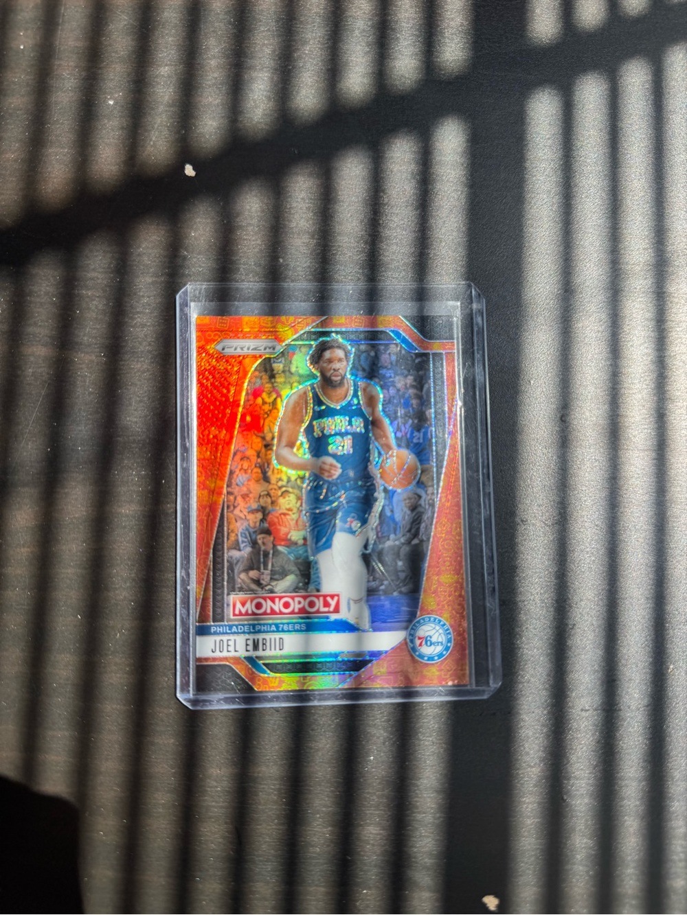 Prizm Orange Holo and Basketball 76ers Joel Embiid/1499